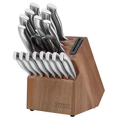 Chicago Cutlery Zestaw 18 noży Insignia Guided Grip z blokiem