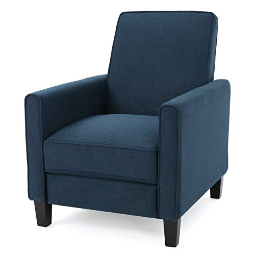 Great Deal Furniture Krzesło klubowe rozkładane Jeffrey w kolorze ciemnoniebieskim