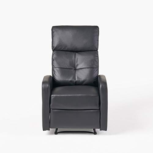 Great Deal Furniture Skórzane krzesło klubowe Teyana z fotelem rozkładanym