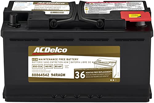 ACDelco Złota 94RAGM 36-miesięczna gwarancja Bateria AGM BCI Group 94R