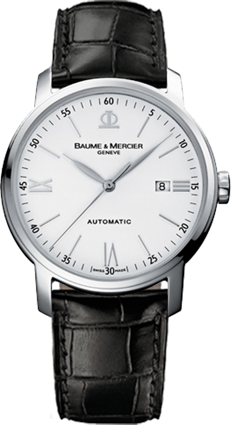 Baume & Mercier Męski zegarek 8592 Classima z automatycznym skórzanym paskiem