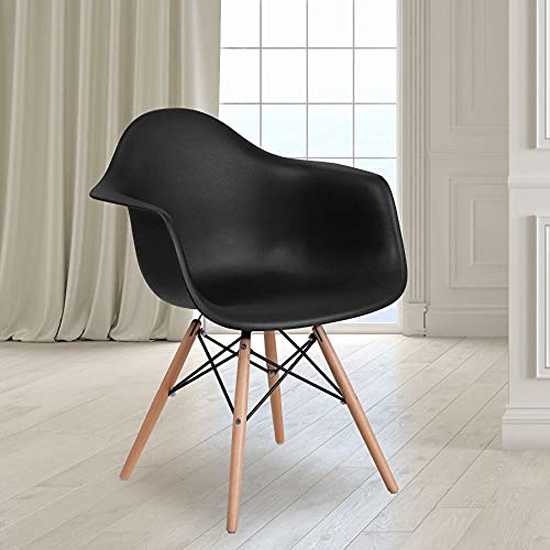 Flash Furniture Plastikowe krzesło z serii Alonza z dre...