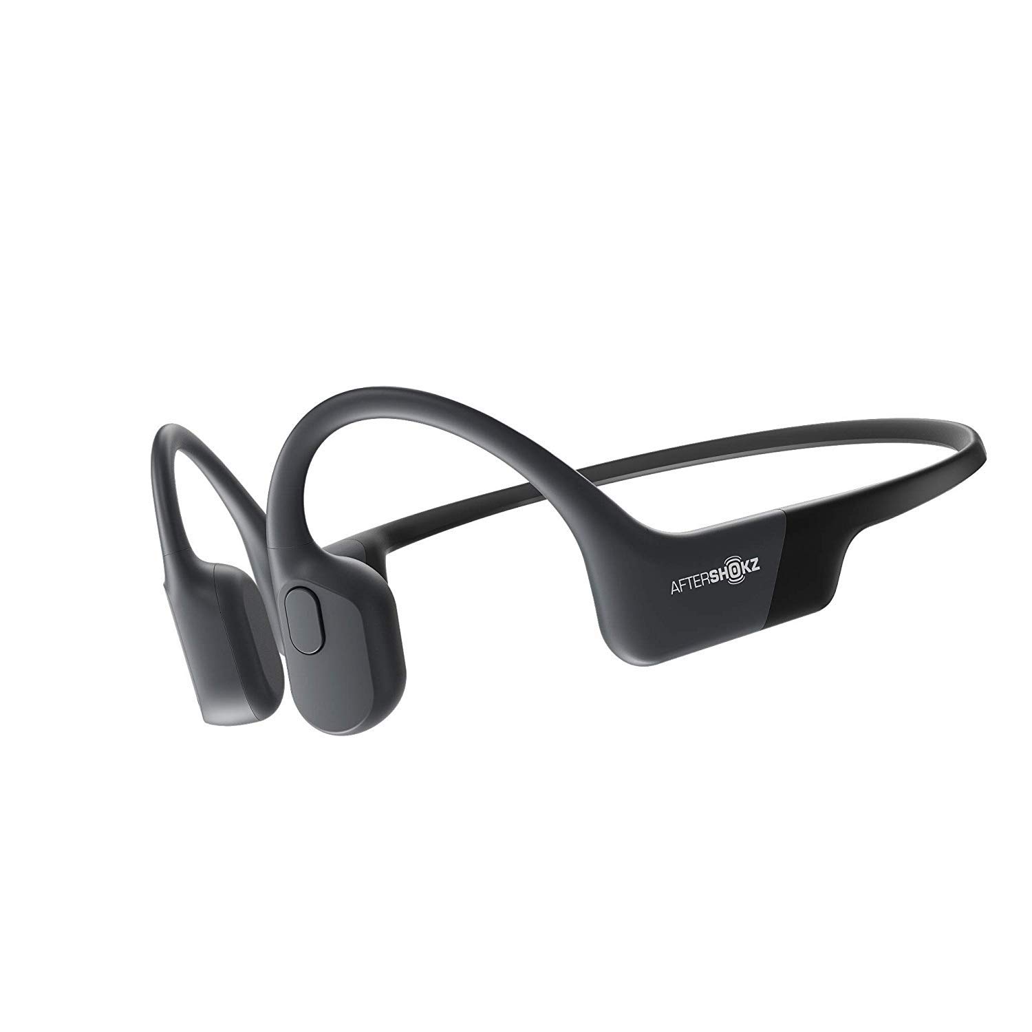  Aftershokz Aeropex - Słuchawki sportowe z otwartym uchem Bluetooth na przewodnictwo kostne - Odporne na pot Bezprzewodowe słuchawki do treningów i biegania - Wbudowany mikrofon - Z paskiem sportowym...