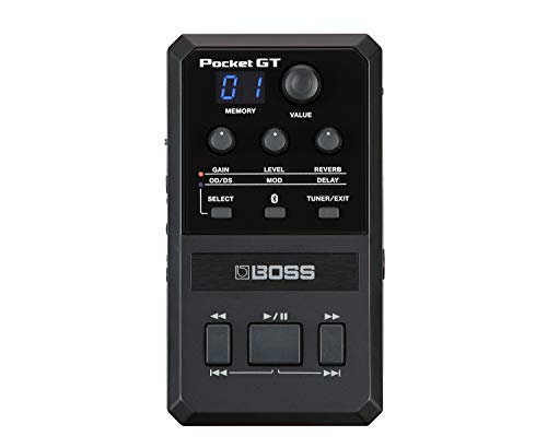Boss Procesor efektów Pocket GT z rozwiązaniem edukacyjnym YouTube dla gitary i basu