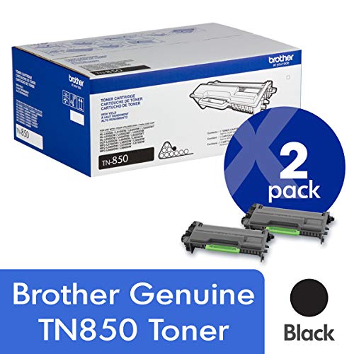 Brother Oryginalna 2-pakowa kaseta z czarnym tonerem o dużej wydajności TN850 o wydajności około 8000 stron/kaseta