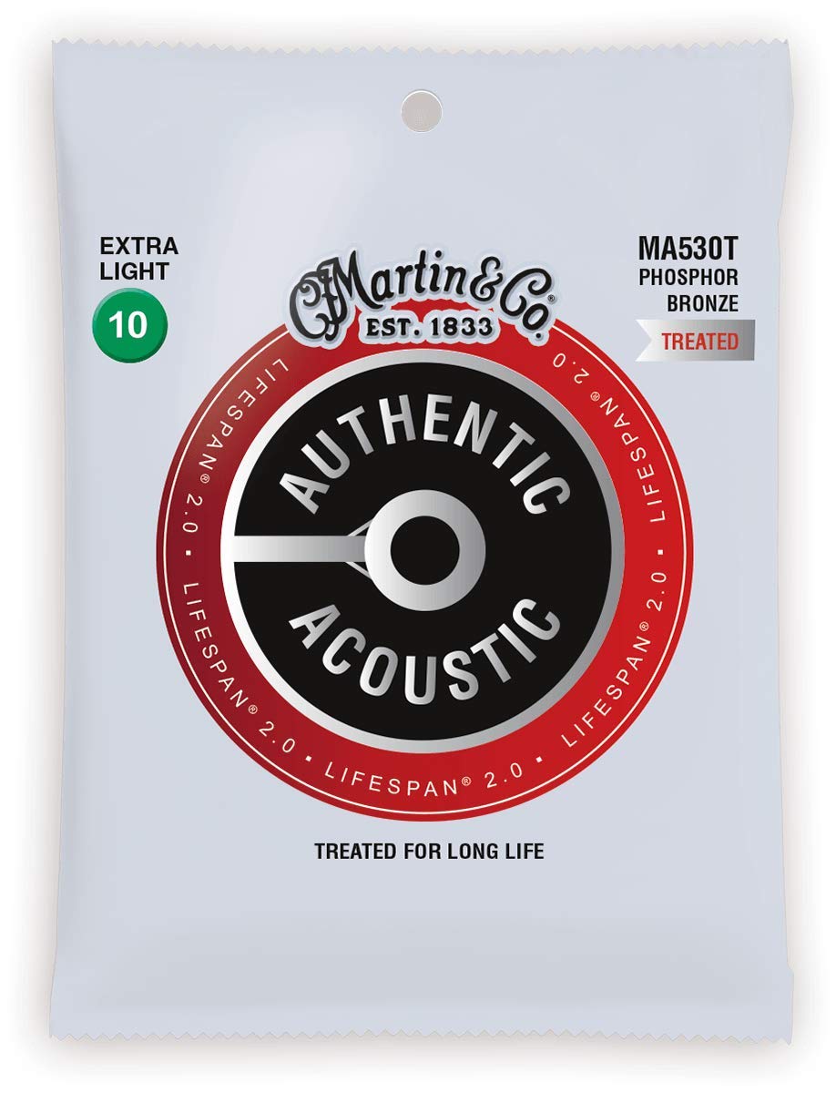 Martin Autentyczna akustyka — żywotność 2.0 zapewniająca długą żywotność (HT Phos Bronze)