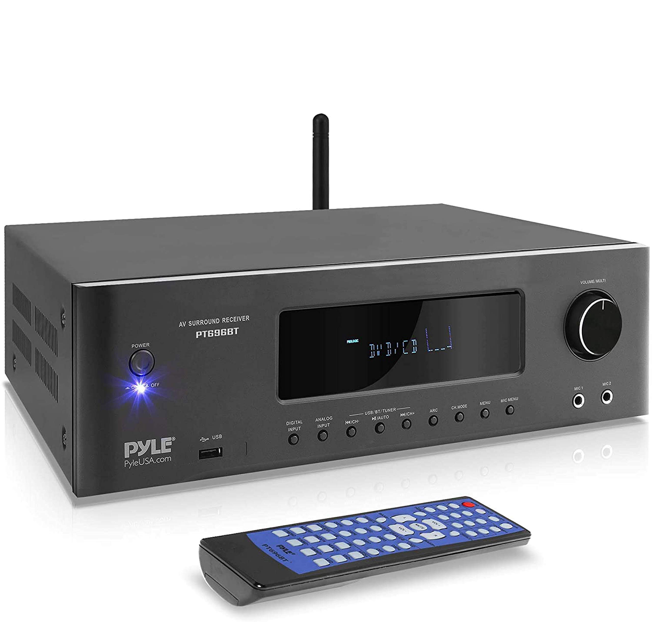 Pyle Odbiornik/wzmacniacz stereofoniczny Bluetooth do kina domowego