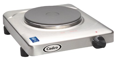 CADCO Przenośna żeliwna płyta grzejna KR-S2 na 120 V
