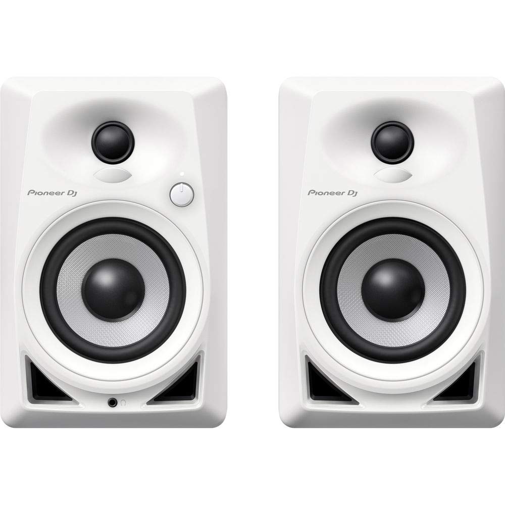 Pioneer DJ DM-40-W - Dwukierunkowy monitor aktywny 21 W 4' - biały (para)