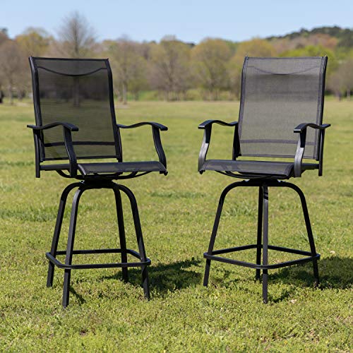 Flash Furniture 2-ET-SWVLPTO-30-BK-GG Krzesła tarasowe z zawieszkami