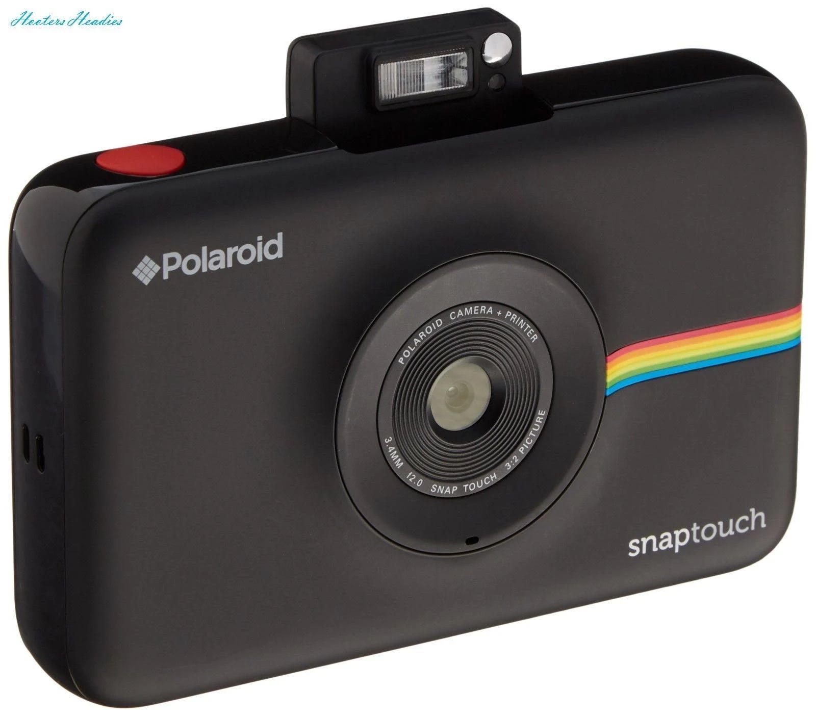Polaroid Cyfrowy aparat fotograficzny Snap Touch z natychmiastowym drukiem i wyświetlaczem LCD (czarny) z technologią druku Zink Zero Ink