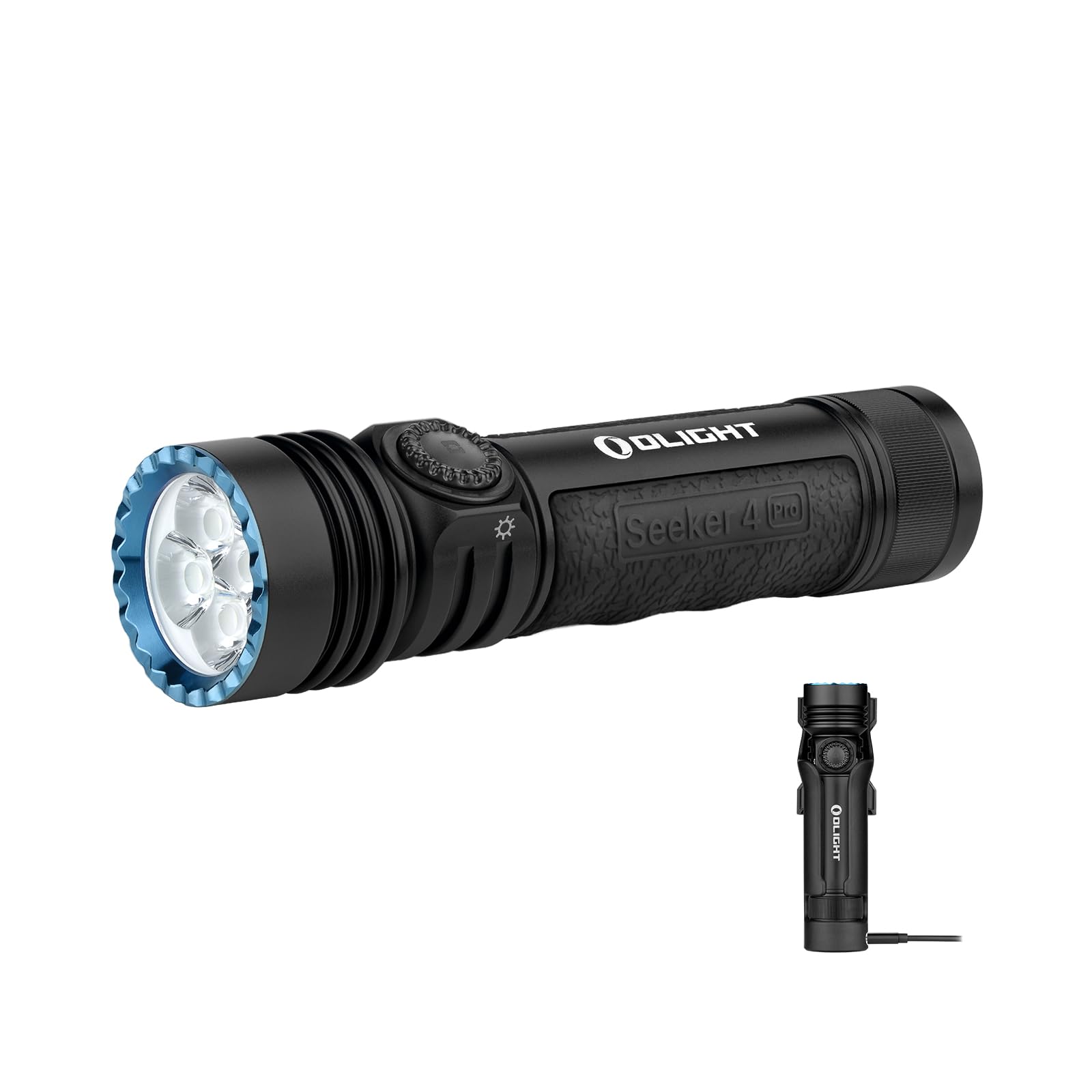 Olight Seeker 4 Pro Rechargeable Flashlights, High Lumens Powerful Bright Flashlight 4600 lumens