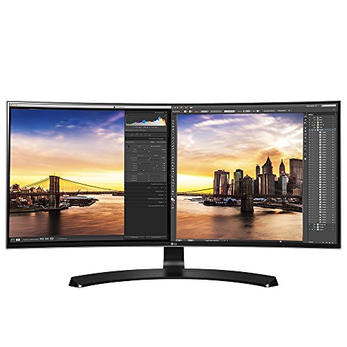 LG 34UC88-B 34-calowy zakrzywiony monitor UltraWide QHD IPS 21:9 z funkcją szybkiego ładowania USB