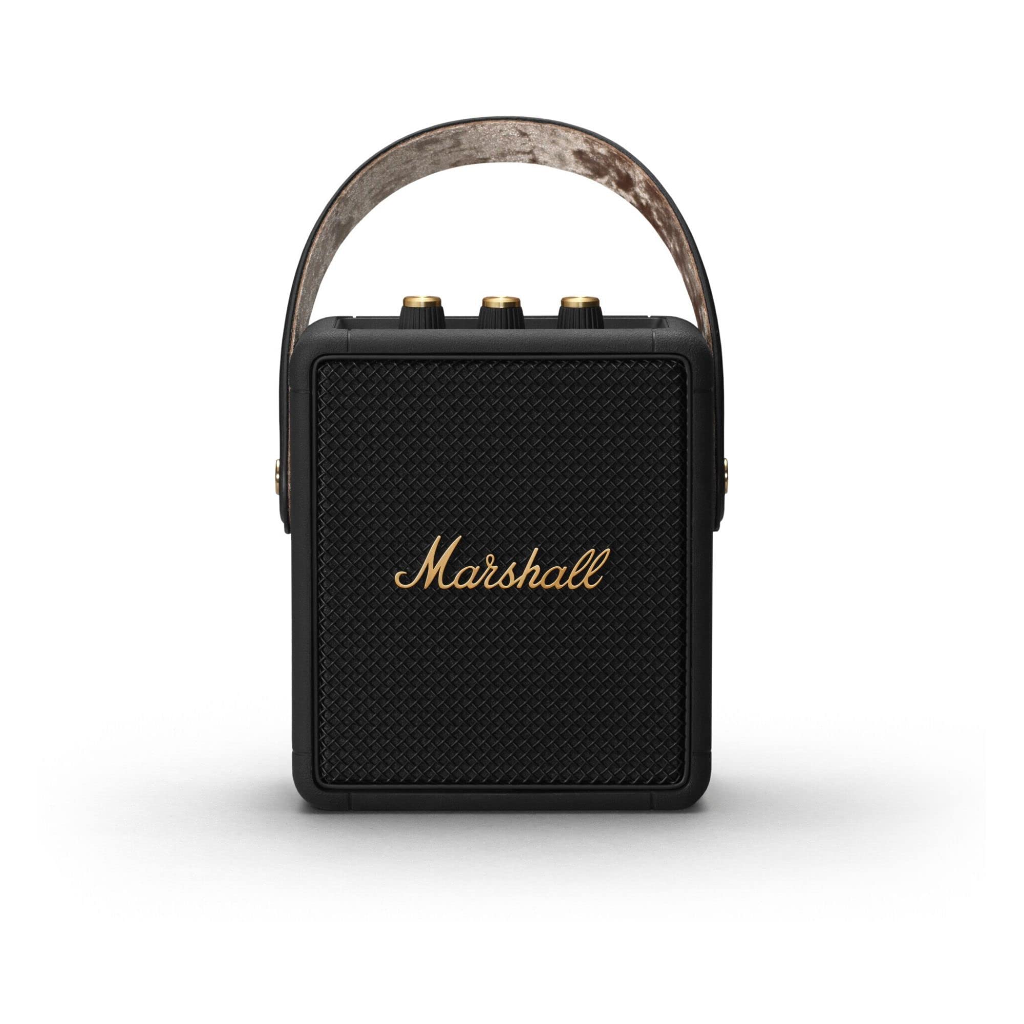 Marshall Przenośny głośnik Bluetooth Stockwell II – czarny i mosiężny