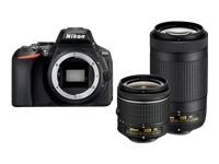 Nikon Cyfrowa lustrzanka jednoobiektywowa D5600 w formacie DX z AF-P DX NIKKOR 18-55mm f/3.5-5.6G VR i AF-P DX NIKKOR 70-300mm f/4.5-6.3G ED
