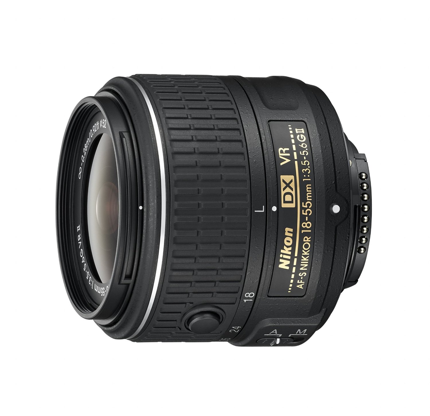 Nikon Obiektyw zmiennoogniskowy AF-S DX NIKKOR 18-55mm f/3.5-5.6G z redukcją drgań II i funkcją automatycznego ustawiania ostrości do lustrzanek cyfrowych