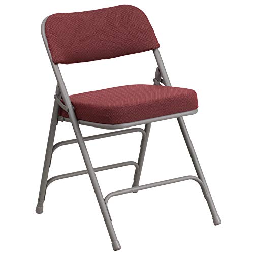 Flash Furniture Metalowe składane krzesło z potrójnym usztywnieniem i podwójnymi zawiasami z serii HERCULES Premium