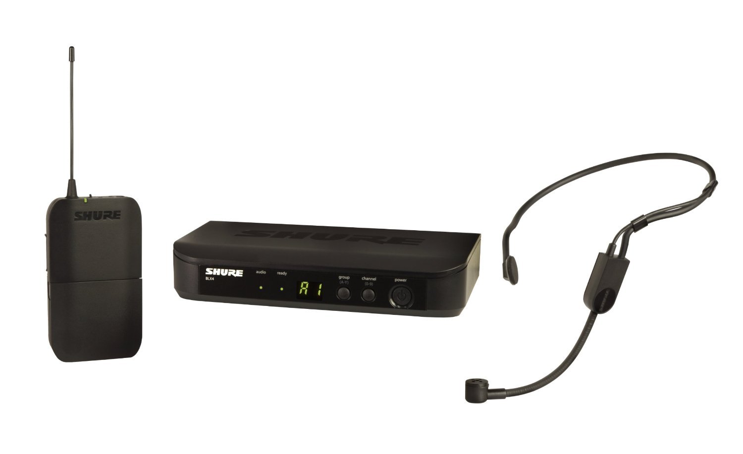 Shure Bezprzewodowy system mikrofonowy BLX14/P31 z bodypackiem i mikrofonem zestawu słuchawkowego PGA31