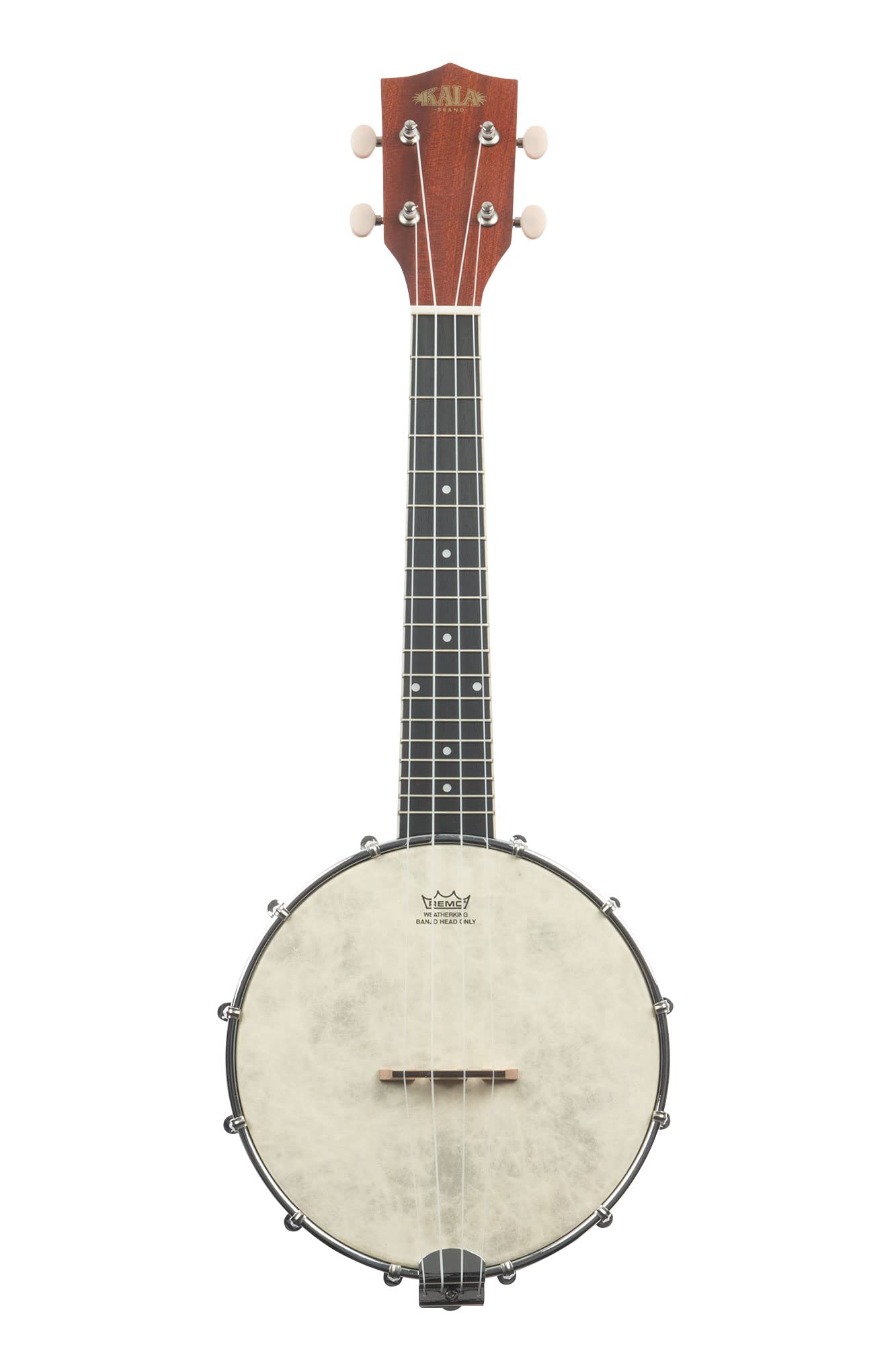 Kala Brand Music Co. Naturalne mahoniowe satynowe ukulele koncertowe Banjo - Banjolele (KA-BNJ-MHG-C)