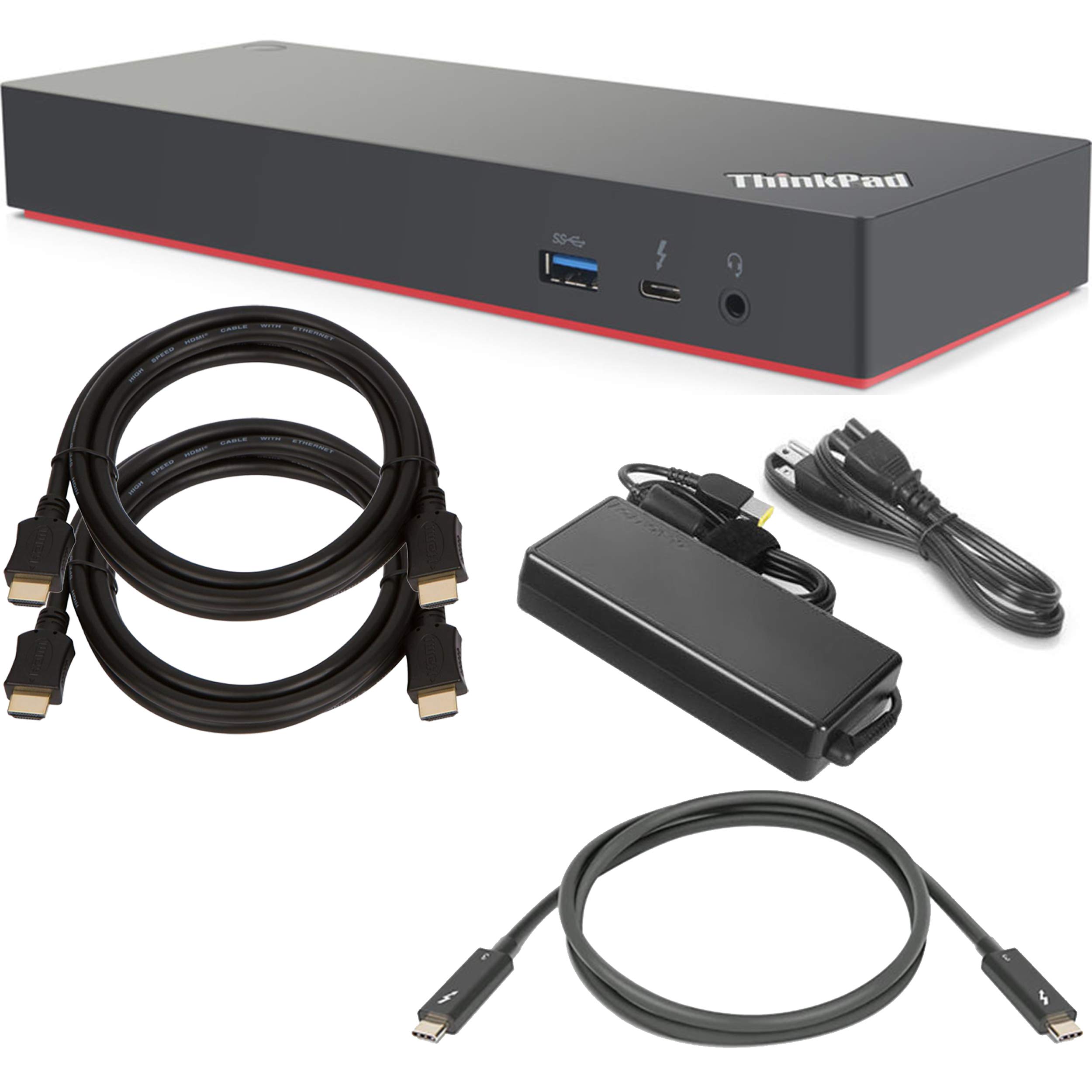 ShopSmart Deals Stacja dokująca Lenovo ThinkPad Thunderbolt 3 Dock Gen 2 (135 W) (40AN0135US) + pakiet startowy SSD