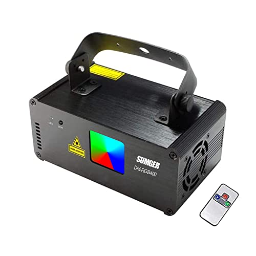  Sumger Profesjonalne oświetlenie sceniczne LED DMX512 Skaner laserowy RGB Efekt wiązki Światło sceniczne Aktywowana dźwiękiem Projektor laserowy do sypialni Pokaz oświetlenia z pilotem dla DJ Disco...