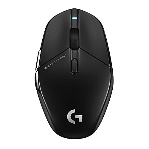 Logitech G Bezprzewodowa mysz do gier G303 Shroud Edition – Lightspeed Wireless – Hero 25K – 25 600 DPI – 75 gramów – 5 przycisków – PC – Czarny
