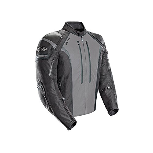 Joe Rocket Męska tekstylna kurtka motocyklowa szosowa Atomic 5.0 – czarna/szara/średnia