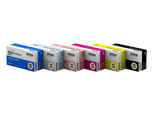 Epson Zestaw 6 kolorów wkładów atramentowych DiscProducer PP-100 w opakowaniach detalicznych