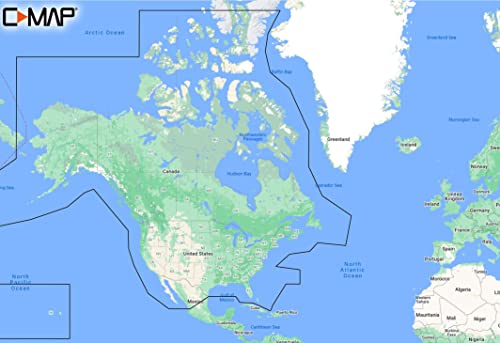 C-MAP Odkryj kartę mapy jezior Ameryki Północnej w USA/Kanadzie do morskiej nawigacji GPS