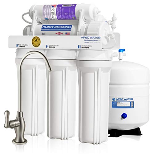 APEC Water Systems 6-stopniowy ultrabezpieczny system filtrowania wody pitnej z odwróconą osmozą APEC (ULTIMATE RO-PH90)