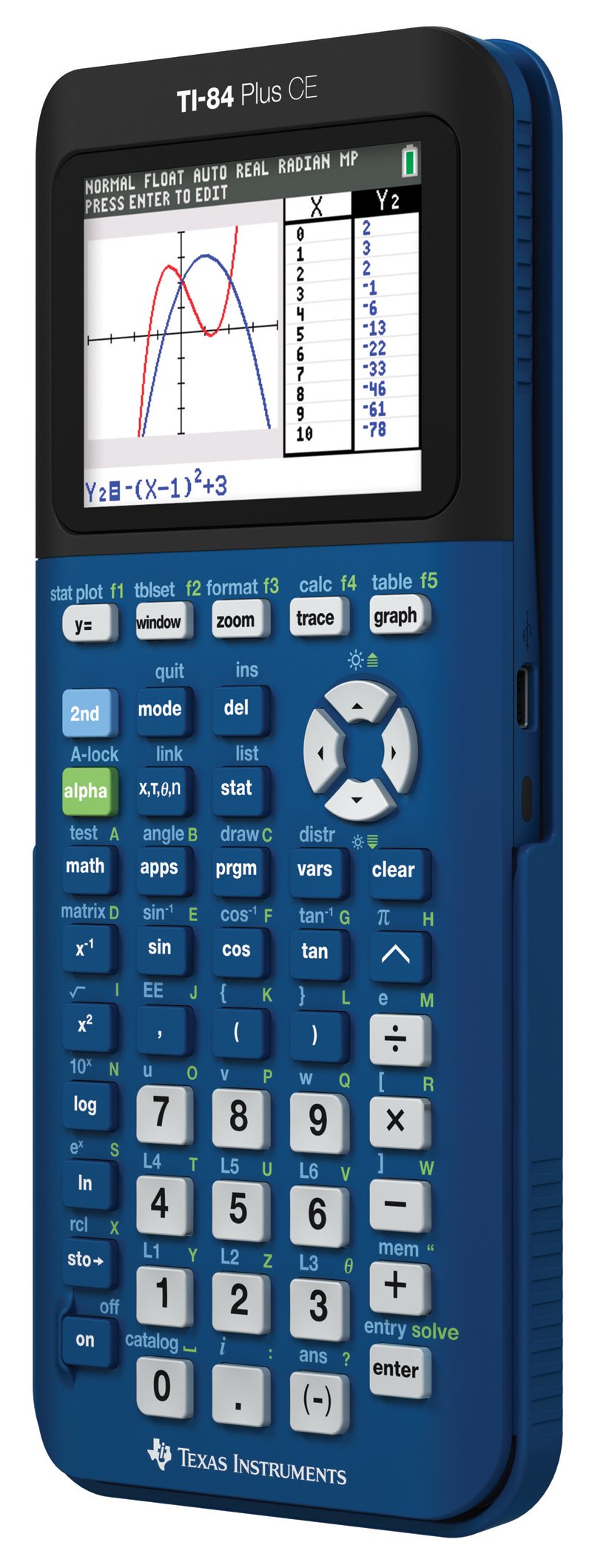Texas Instruments Kalkulator graficzny dżinsów TI-84 Plus CE