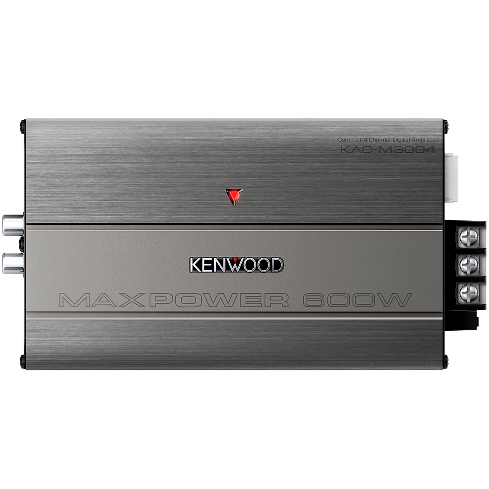 KENWOOD KAC-M3004 Kompaktowy 4-kanałowy wzmacniacz cyfrowy samochodowy/morski/Powersports o mocy 600 W