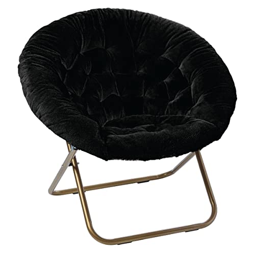 Milliard Przytulne krzesło/krzesło ze spodkiem ze sztucznego futra do sypialni/bardzo duże