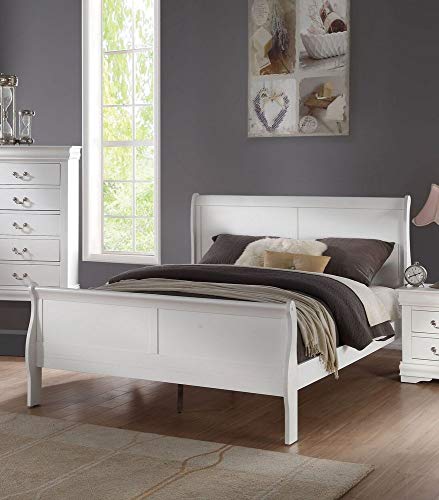 Acme Furniture Łóżko typu queen-size ACME Louis Philippe - - Białe