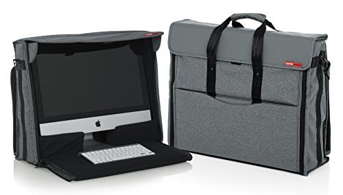 Gator Pokrowce Nylonowa torba transportowa Creative Pro Series do komputera stacjonarnego Apple iMac z uchwytem do ciągnięcia i kółkami
