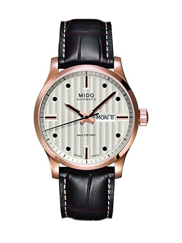 Mido Męski zegarek -M0054303603100 Multifort z wyświetlaczem analogowym Szwajcarski automatyczny brązowy zegarek
