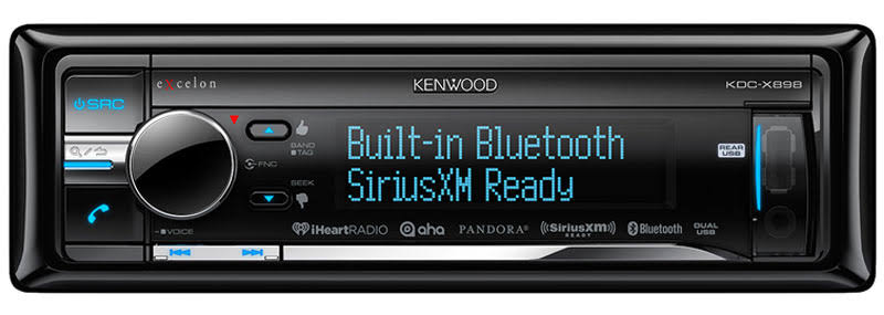 Kenwood Excelon Amplituner CD Kenwood KDC-X898 Excelon do montażu w desce rozdzielczej z wbudowanym modułem Bluetooth