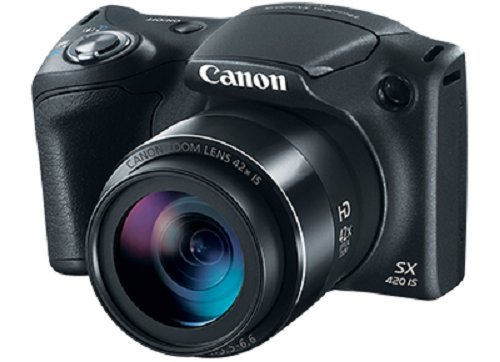 Canon PowerShot SX420 IS (czarny) z 42-krotnym zoomem optycznym i wbudowanym Wi-Fi