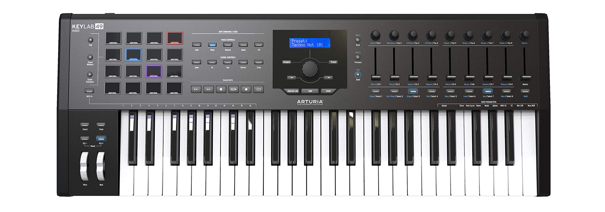 Arturia KeyLab MkII – półważony kontroler klawiatury USB MIDI