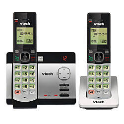 Vtech CS5129-2 DECT 6.0 Podłącz do bezprzewodowego zestawu słuchawkowego Cell 2 z funkcją identyfikacji dzwoniącego