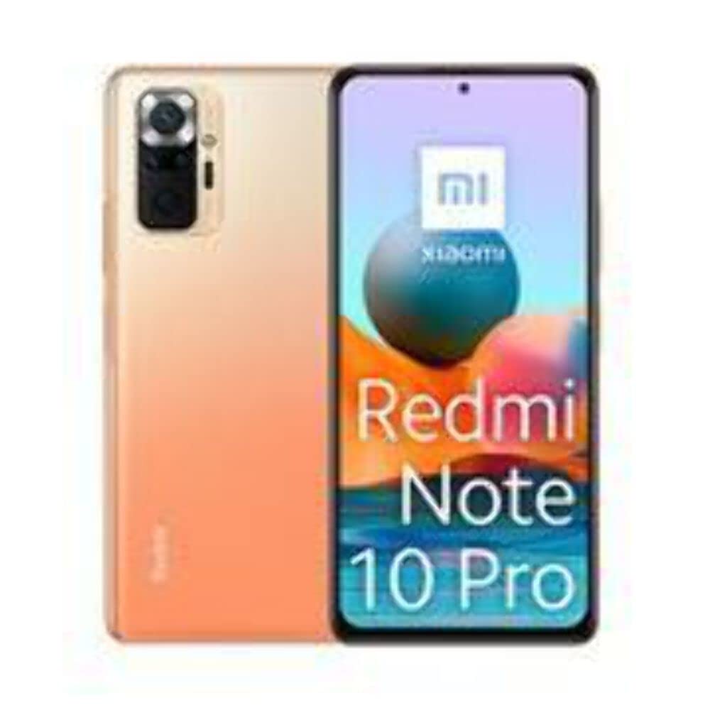 Xiaomi Redmi Note 10 Pro Dual 128 GB 6 GB RAM Fabrycznie odblokowany (tylko GSM | Brak CDMA – brak zgodności z Verizon/Sprint) Wersja międzynarodowa – Gradient Bronze