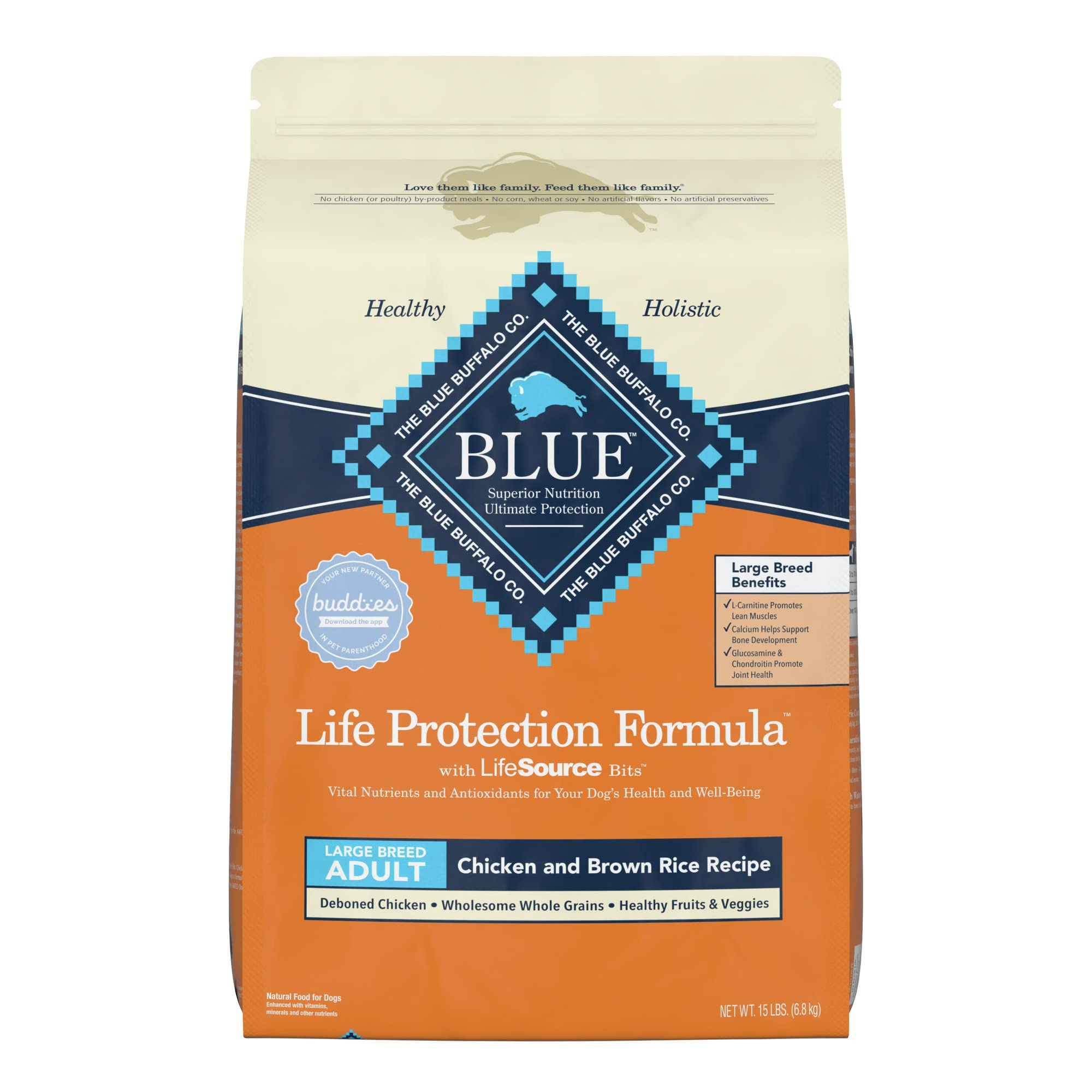 Blue Buffalo Life Protection Formula Naturalna sucha karma dla dorosłych psów dużych ras