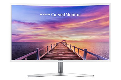 Samsung Nowy monitor 32 Full HD z zakrzywionym ekranem LED TFT LCD Błyszczący biały MagicBright Technologia FreeSync Eco Saving Plus Eye Saver VGA HDMI