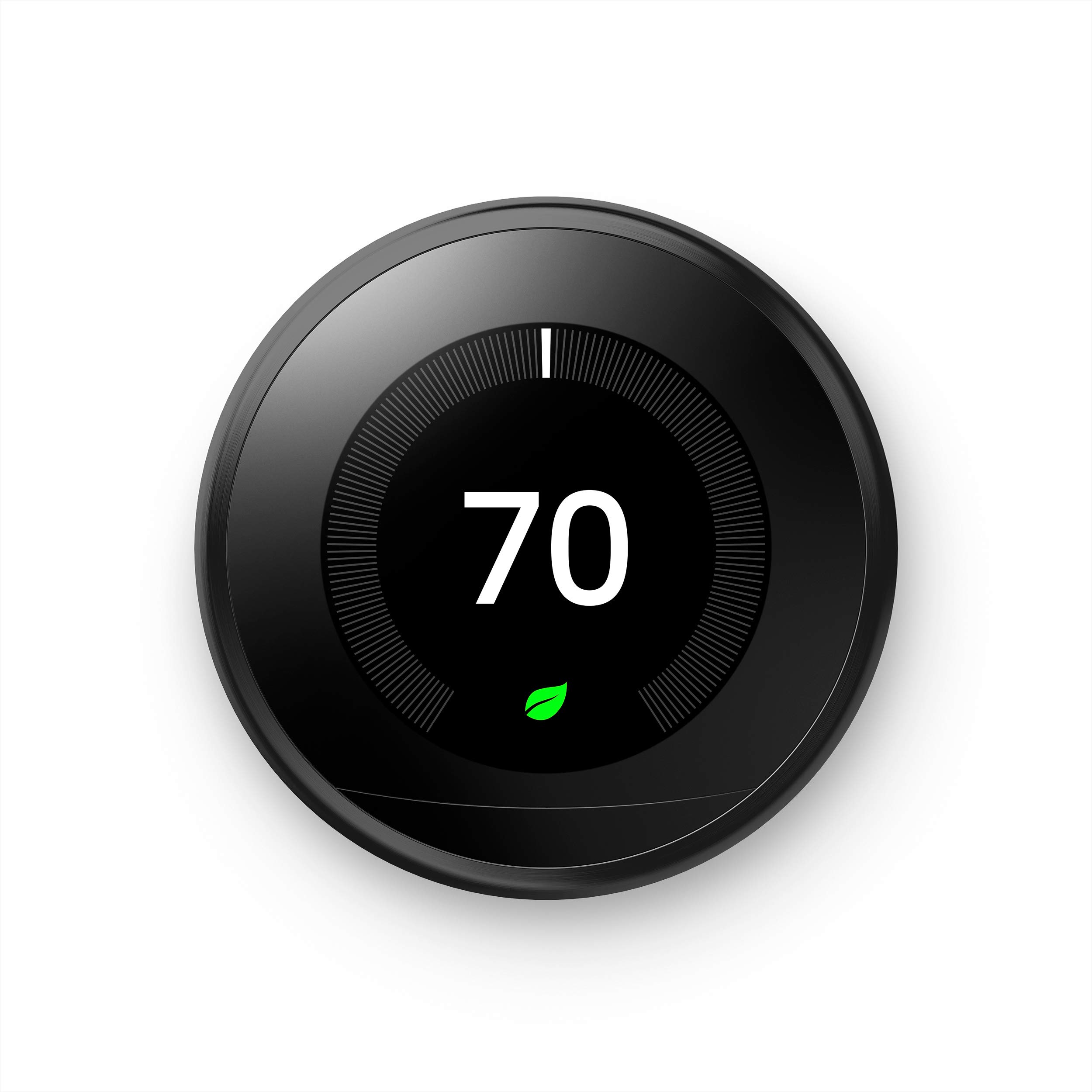 Google Termostat Nest Learning — programowalny inteligentny termostat do domu — termostat Nest trzeciej generacji — kompatybilny z Alexą