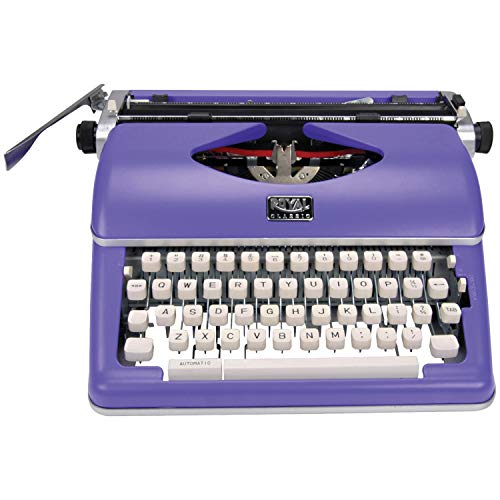 Royal 79119Q Klasyczna ręczna maszyna do pisania (fioletowa)