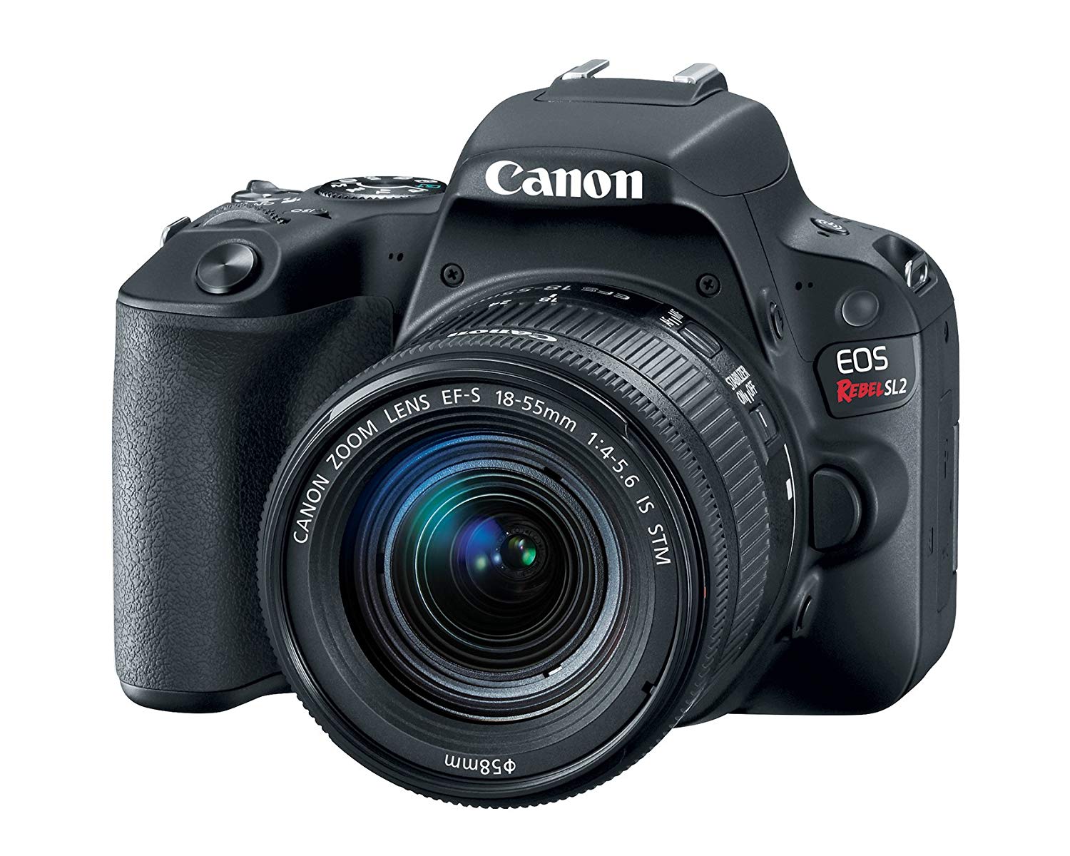 Canon Cyfrowa lustrzanka cyfrowa EOS Rebel SL2 z obiektywem EF-S 18–55 mm STM — obsługa Wi-Fi
