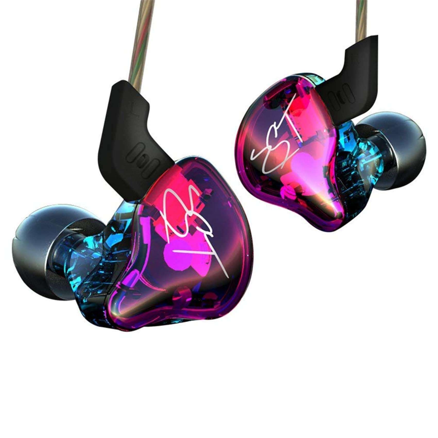 YINYOO Kolorowa hybrydowa armatura Banlance Easy ZST z dynamicznymi słuchawkami dousznymi 1BA + 1DD Zestaw słuchawkowy HiFi (kolorowy ZST Nomic)
