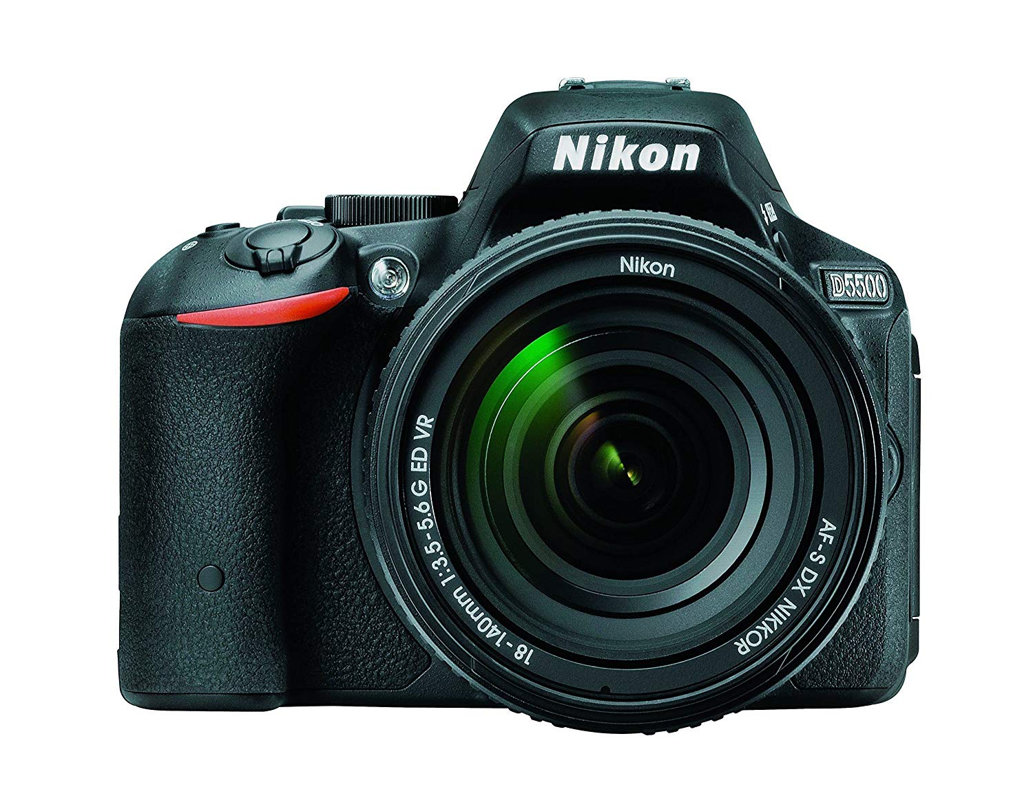 Nikon Cyfrowa lustrzanka jednoobiektywowa D5500 w formacie DX z zestawem VR 18–140 mm (czarna)