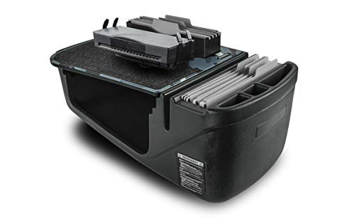 AutoExec AUE28008 Wydajność FileMaster Biurko samochodowe Wykończenie miejskiego kamuflażu z wbudowanym inwerterem mocy 200 W i stojakiem na drukarkę