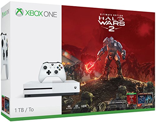 Microsoft Konsola Xbox One S 1 TB – pakiet Halo Wars 2